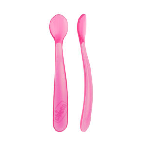 SOFT SILICON SPOON BI-PACK GIRL 6M+