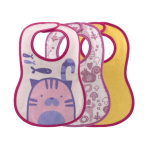 WEANING BIB 6M+ 3PCS GIRL