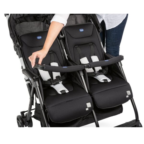 CHICCO OHLALA TWIN STROLLER BLACK NIGHT - Image 3
