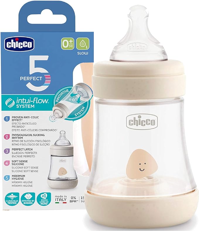 Chicco Feeding Bottle Perfect5 Pp Uni150 Slow Sil CL2