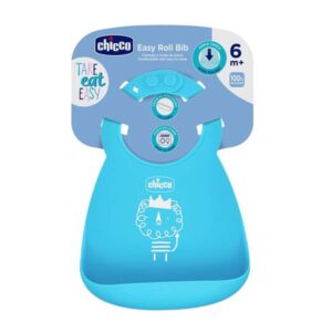 SILICONE BIB WITH CRUMBLE CATCHER BLUE