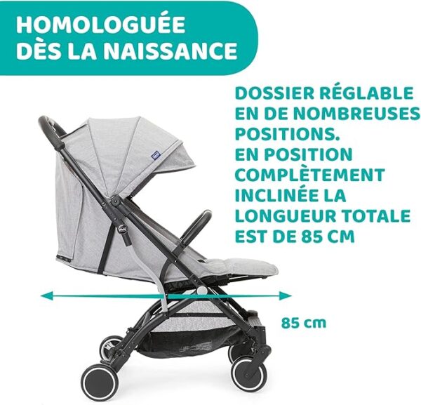 TROLLEYME STROLLER LIGHT GREY - Image 3