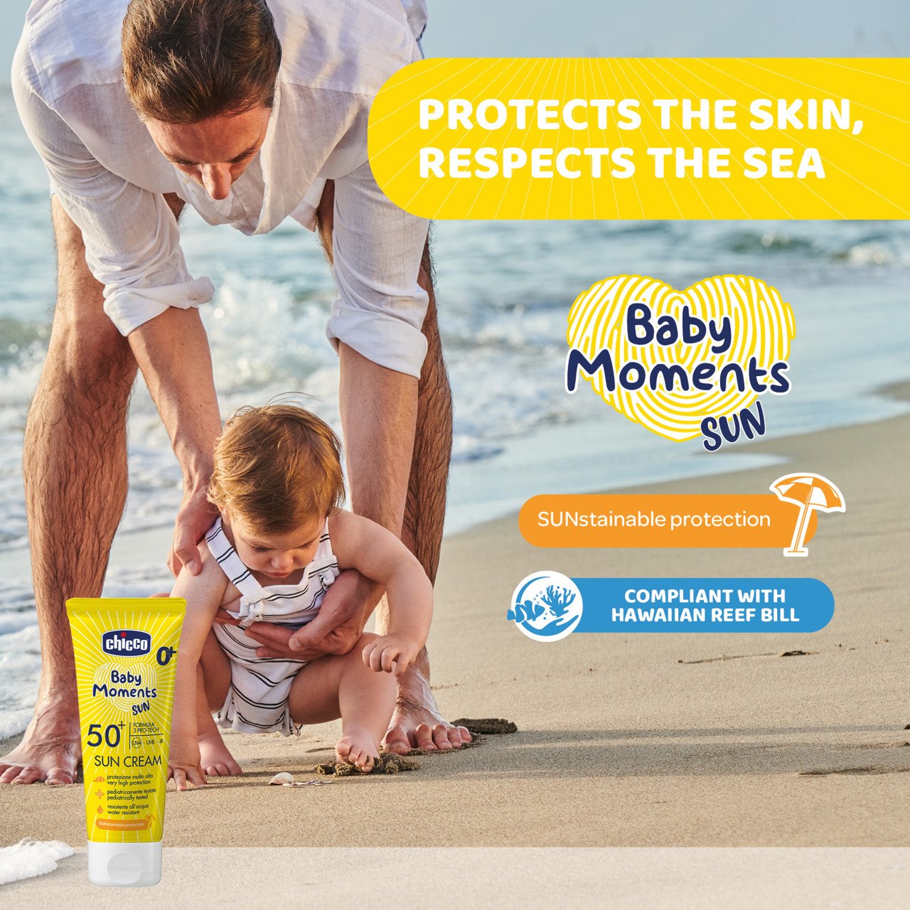 Chicco baby sun cream SPF50+ 75ml sunscreen