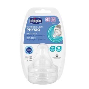 Chicco silicone teat 2 pack feeding nipple