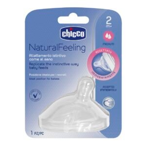 Chicco silicone teat 2 pack soft feeding nipple