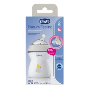 Chicco Naturalfeeling Medium Flow 250Ml 2M+ Baby Bottle
