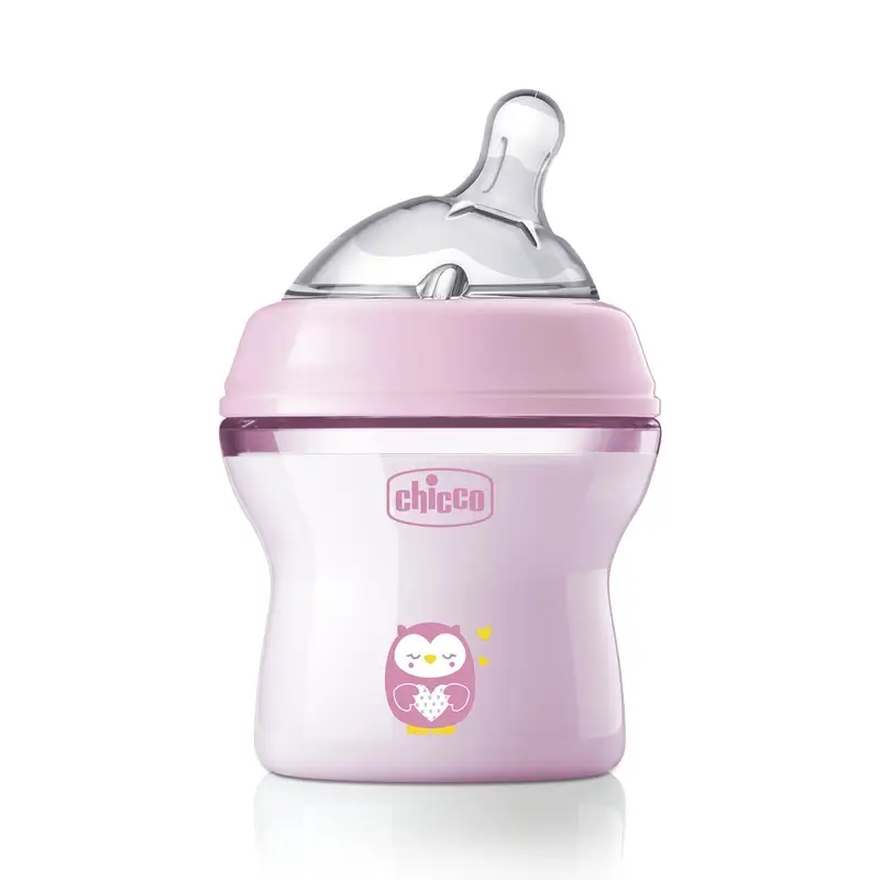 Chicco NaturalFeeling baby bottle 150ml slow flow pink
