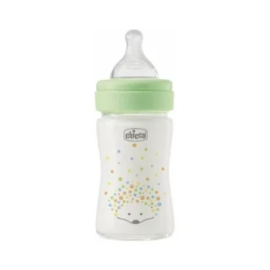 Chicco glass baby bottle 150ml slow flow newborn unisex