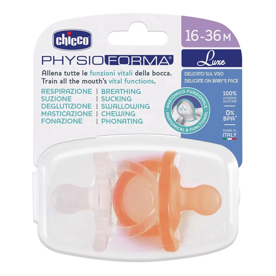 SOOTHER PHYSIOFORMA LUXE 16-36 2PCS OR-T