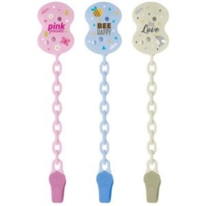 CLIP WITH CHAIN MIXED COLORS NEW 2020