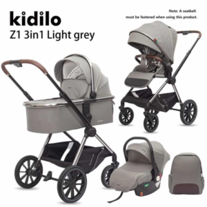 Kidilo Full Set Stroller (Z1 (3in1) Military Green 8-838