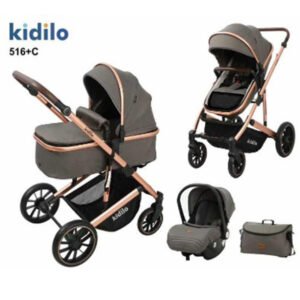 Kidilo Set Stroller (516+C) Grey 8-836